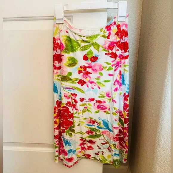 Charlotte Tarantola Vibrant Floral A-Line Skirt - Picture 4 of 4